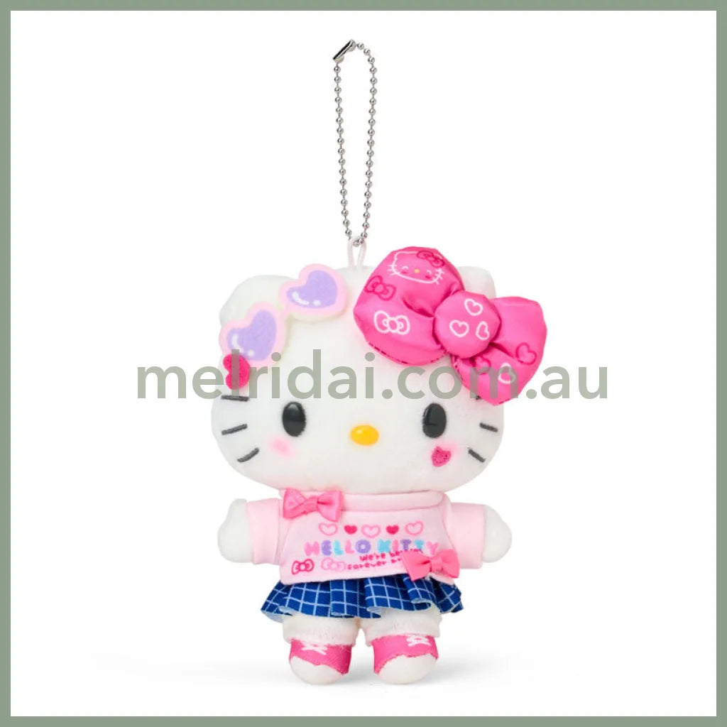 Sanrio | Hello Kitty Mascot Holder Plush Keychain Bag Charm 16.5 x 12.5 x 6.6cm (Academy Kirameki Festival / School