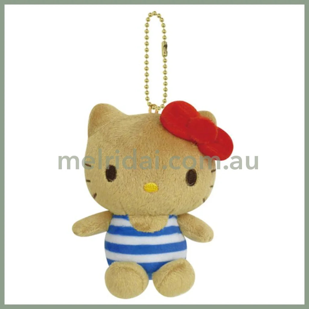 SANRIO | Hello Kitty Mascot Holder Plush Keychain Bag Charm H72×W100×D54mm (Swimwear)