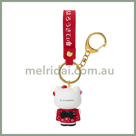 Sanrio | Hello Kitty Mascot Keycharm / Keychain 3.3 X 7.7 8.1Cm (Kimono)