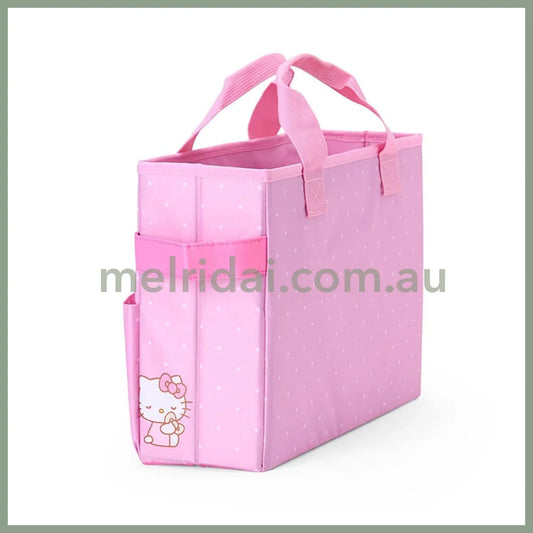 SANRIO | Hello Kitty Meeting Box Storage with Handle Portable Desk Organizer 35.6 x 27.2 x 3.4cm
