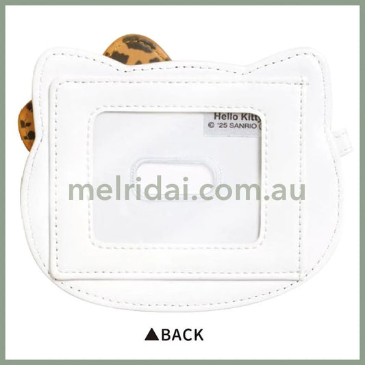 SANRIO | Hello Kitty Kitty Pass Case Ribbon 105 x 75 x 5mm (Leopard)