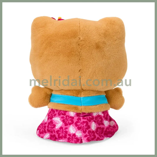 SANRIO | Hello Kitty Pink Tanned Plush Toy Plush Doll 16.5×15×21cm (Endless Summer Vacation / Coconut Vacation