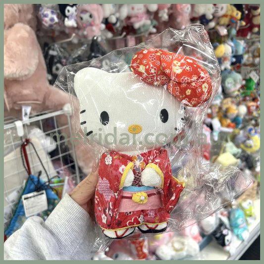Sanrio | Hello Kitty Plush Doll (M) 日本三丽鸥 凯蒂猫 和服公仔/玩偶 Red
