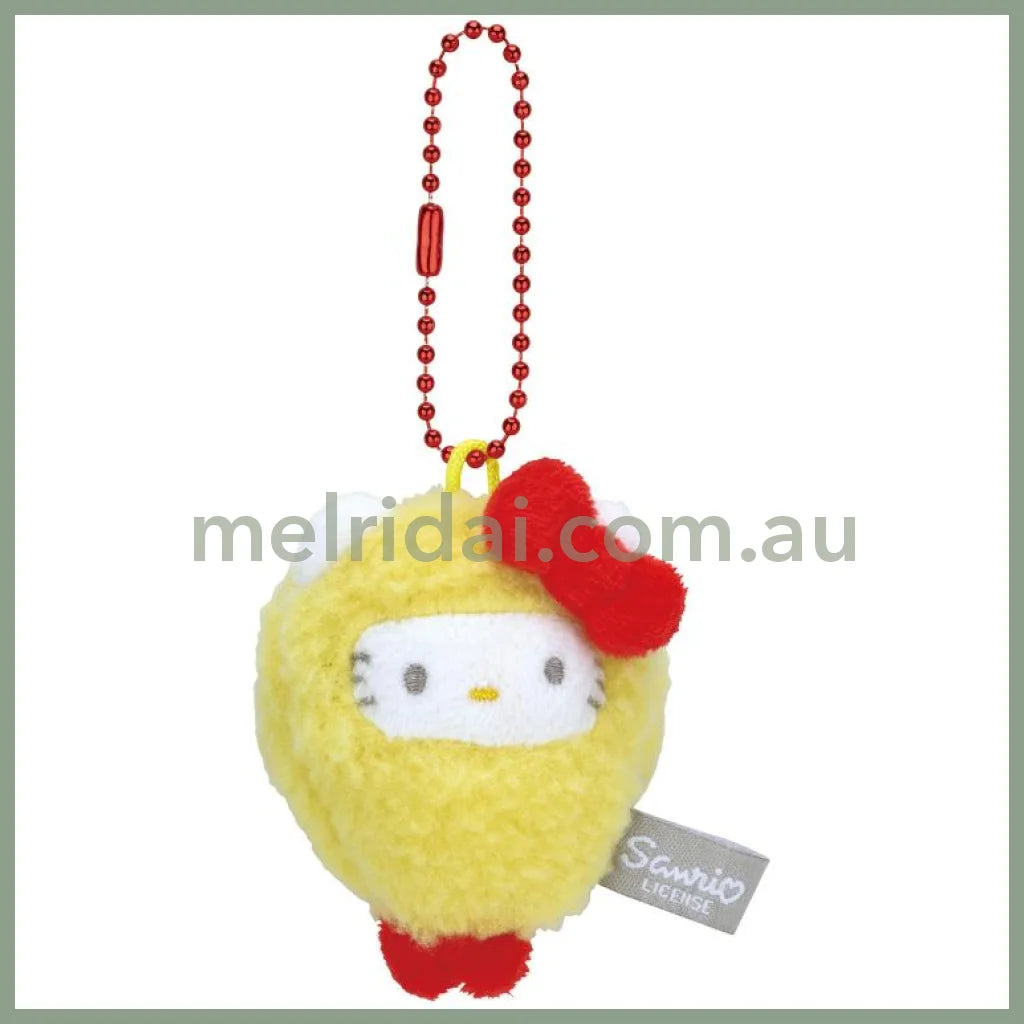 SANRIO | Hello Kitty Plush Keychain Mascot Holder 60 x 70 x 30mm (Food Fried Shrimp)