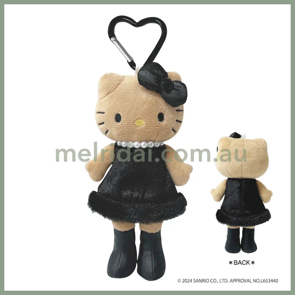 【Limit 1/Customer】Sanrio | Hello Kitty Plush Keychain Style Up H147Xw70Mmxd42Mm (Black Dress)