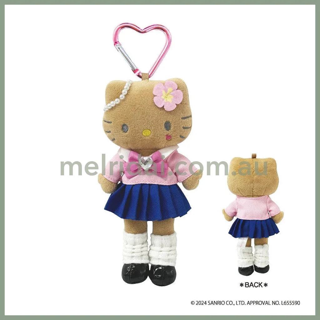 SANRIO | Hello Kitty Plush Keychain Style Up H147XW70mmXD42mm (Tanned KoGal Ver.)