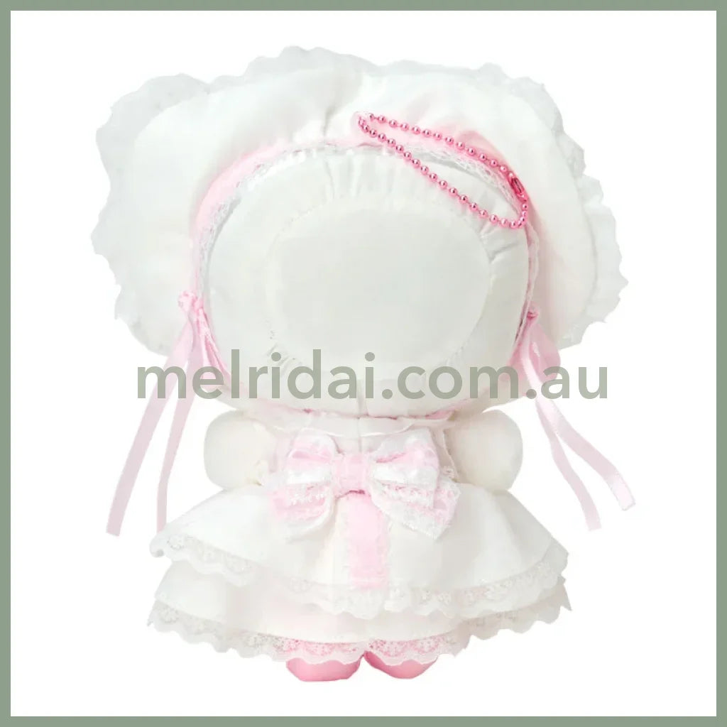 SANRIO | Hello Kitty Plush Mascot Holder Keychain Bag Charm 125×80×150mm (White Frill Design)