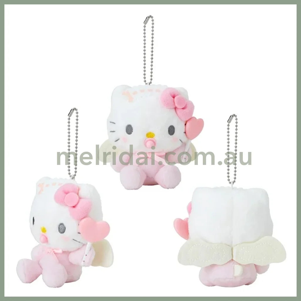 Sanrio | Hello Kitty Plush Mascot Holder Keychain W12×D5.5×H12Cm (Baby Angel)