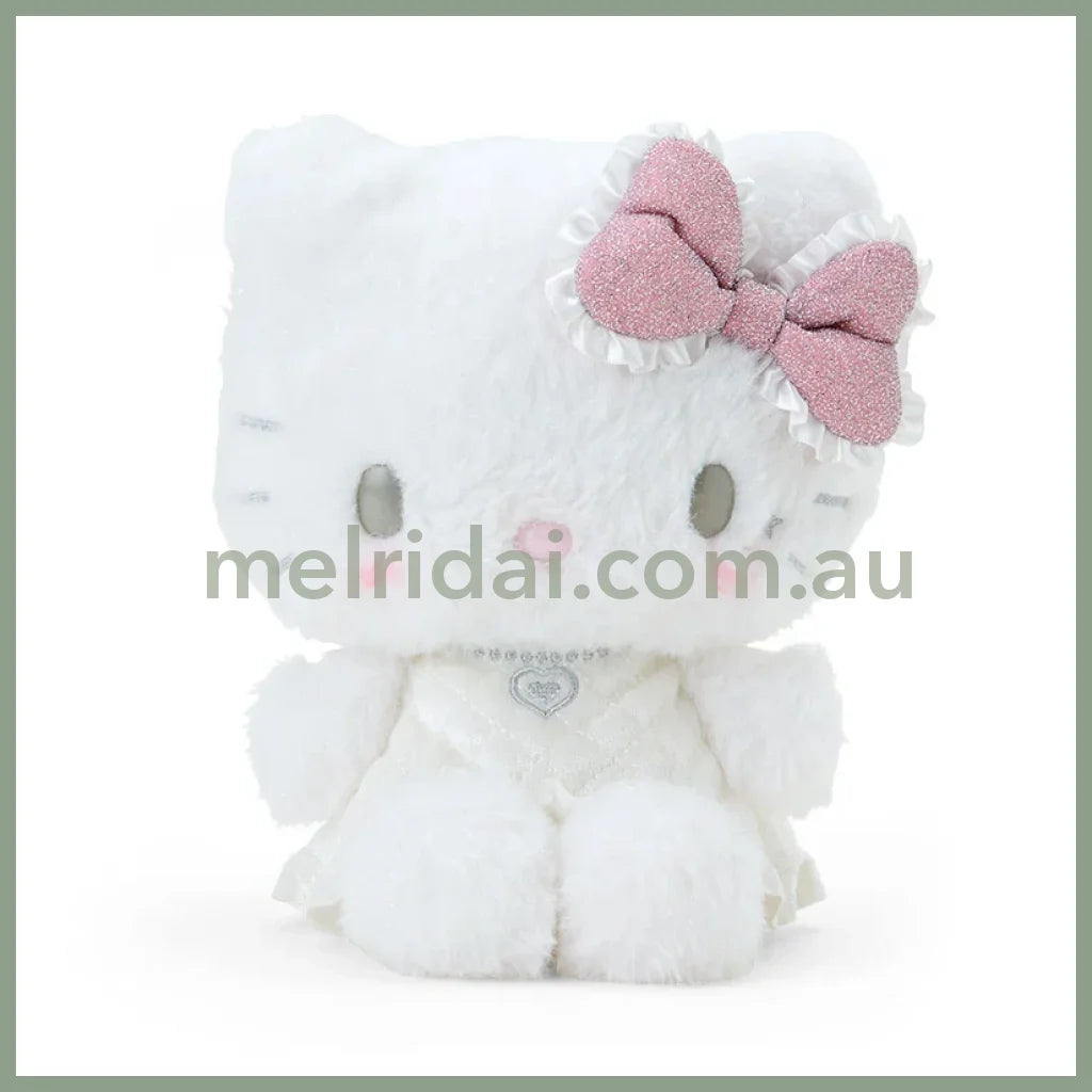 Sanrio | Hello Kitty Plush Toy 25.7 X 18.2 11.7Cm (Angel Little Devil Design) Angel (Pink) 天使