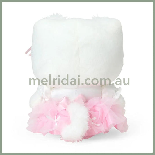 SANRIO | Hello Kitty Plush Toy Doll 25.1 x 17.4 x 11.1cm (White Cat Ballerina)