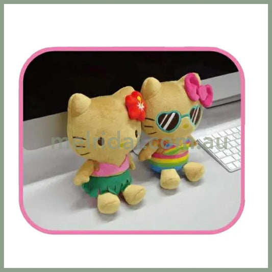 SANRIO | Hello Kitty Plush Toy Plush Doll H190×W140×D95mm (Tan Swimsuit Party Sunglasses)