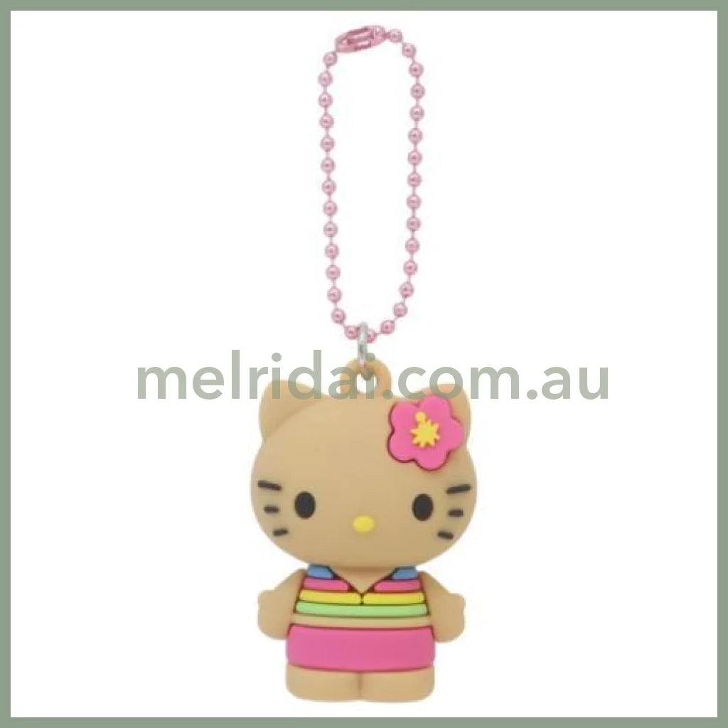 SANRIO | Hello Kitty PVC Mascot Keychain 45×30×25mm (Y2K Tan Pink)