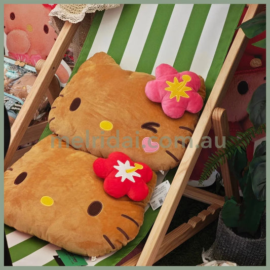 SANRIO | Hello Kitty Red Die cut Cushion Plush 430×330×110mm (Tan Swimsuit Party)
