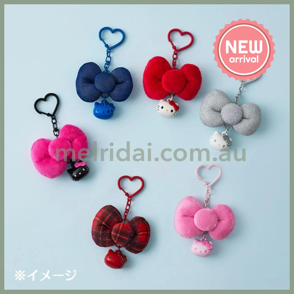 SANRIO | Hello Kitty Red Swaying Ribbon Charm Keychain 65×30×45mm (I Love Hello Kitty)