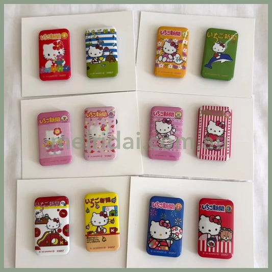 SANRIO | Hello Kitty Secret Can Badge 2 Set Blind Box A 30×8×48mm (Strawberry Newspaper 50th Anniversary)