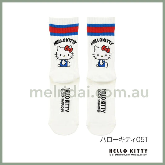 Sanrio | Hello Kitty Socks 23 - 25Cm 日本三丽鸥 凯蒂猫运动袜 中筒袜