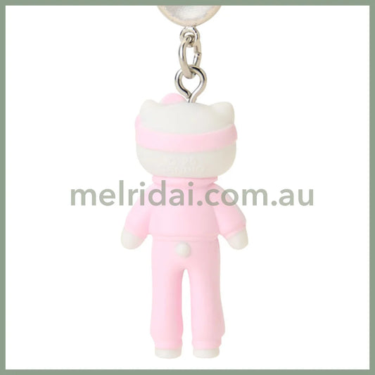 SANRIO | Hello Kitty Sporty Style Pink Strap Phone Charm 26×12×40mm (Sanrio Closet Collection)