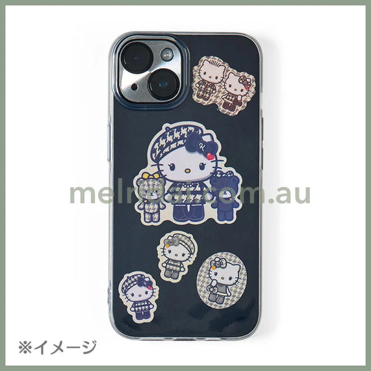 SANRIO | Hello Kitty Sticker 24pcs 100×3×105mm (Monochrome Girly Twin Coordinate)