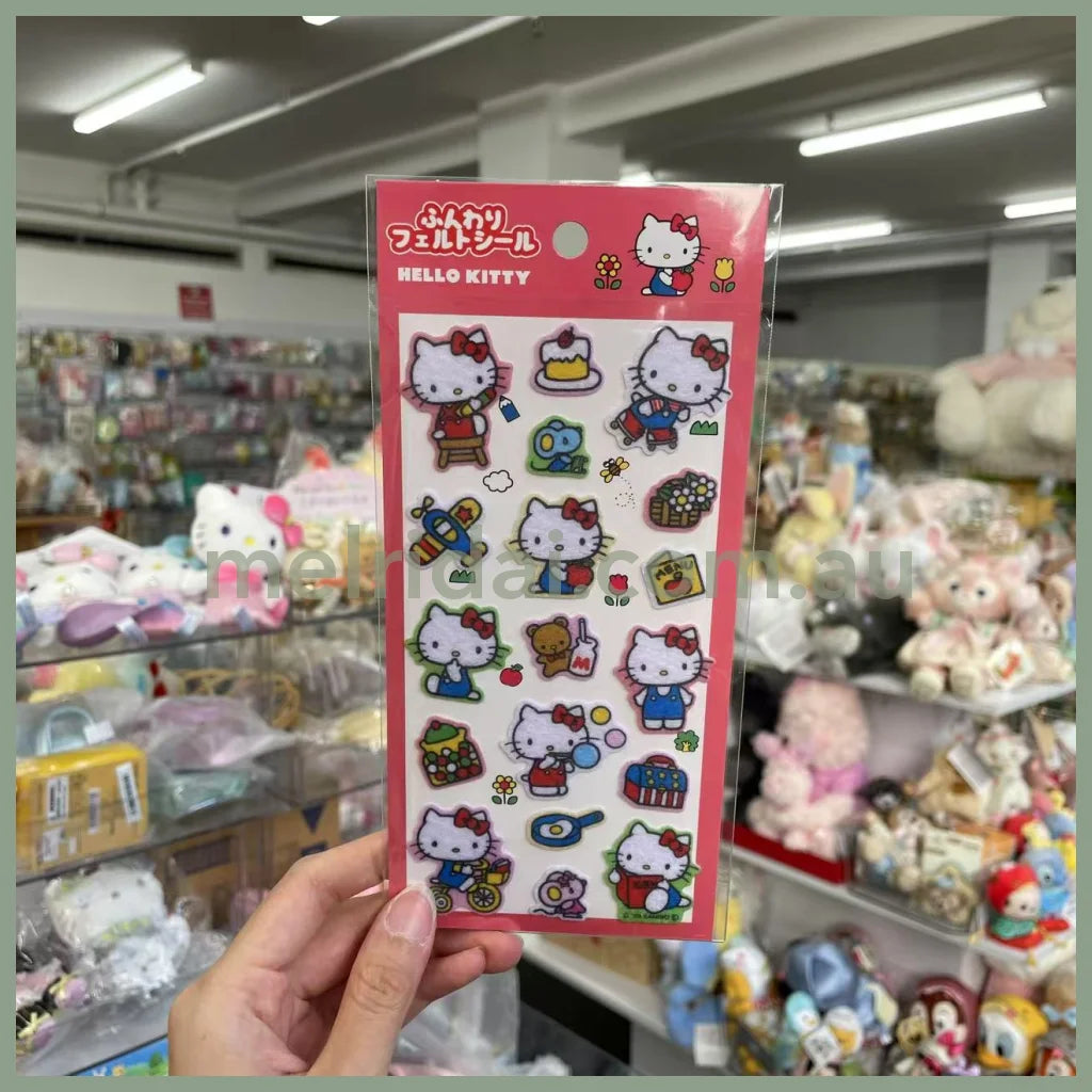 SANRIO | Hello Kitty Sticker H200×W95×D1mm (Red)