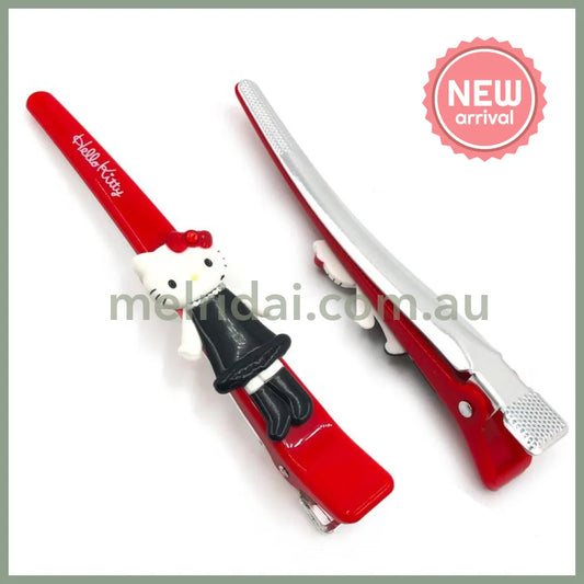 SANRIO | Hello Kitty Style-up Long Legged Duckbill Long Hair Clip 180×60×25mm (Red)
