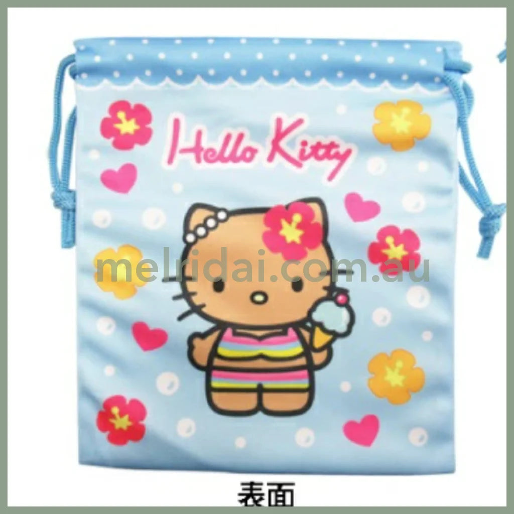 SANRIO | Hello Kitty Tan Drawstring Bag 200×165×5mm (Gogo Gal Collection)