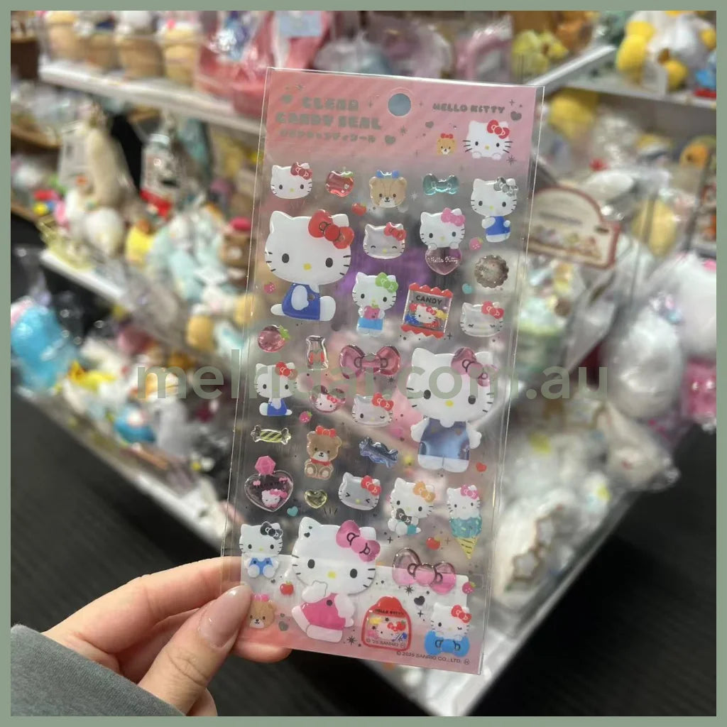 SANRIO | Hello Kitty & Tiny Chum Clear Plump 3D Sticker 200×90mm (Candy)