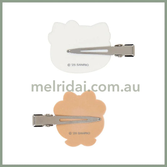SANRIO | Hello Kitty & Tiny Chum Flocked Bangs Clip Set Hair Clip Set 60×11×38mm