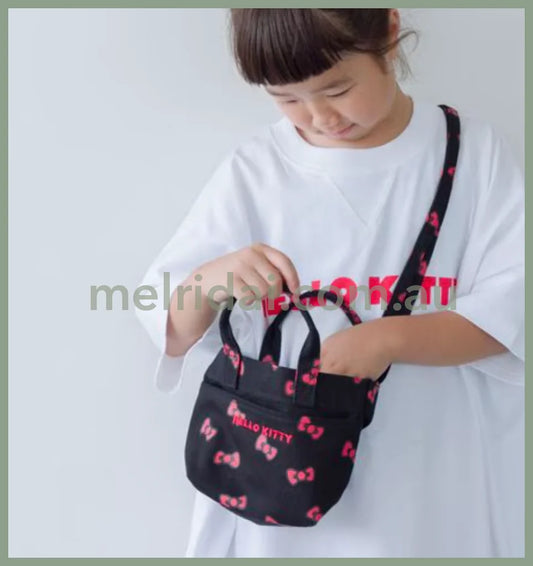 Sanrio | Hello Kitty Two-Way Shoulder Bag & Mini Tote For Kids/Adults (Black)