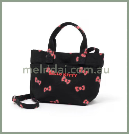 Sanrio | Hello Kitty Two-Way Shoulder Bag & Mini Tote For Kids/Adults (Black)