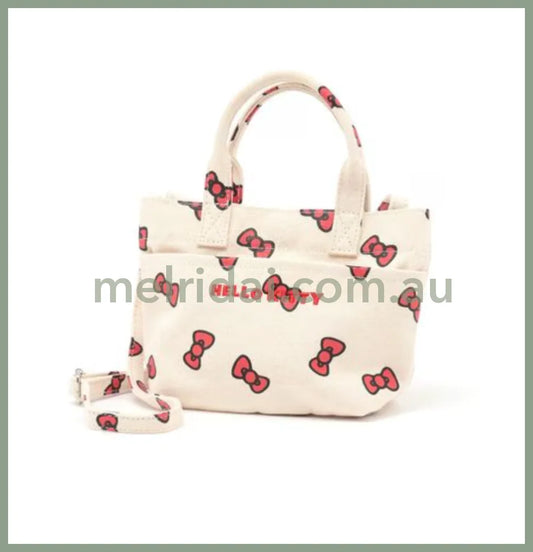 Sanrio | Hello Kitty Two-Way Shoulder Bag & Mini Tote For Kids/Adults (White)