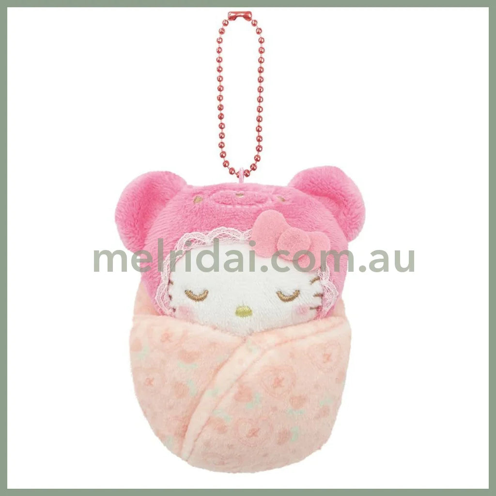 Sanrio | Hello Kitty Wrap-Around Swaddle Mascot Latte Bear Baby 5.0 X 12.0 12.0Cm