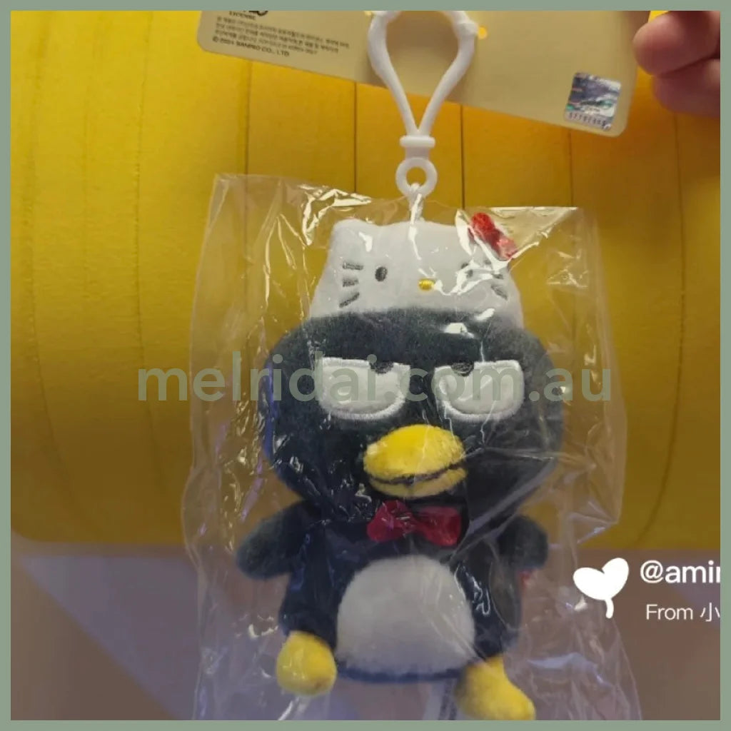 SANRIO | Hello Kitty x Badtz-Maru Mascot Holder Plush Keychain Keyring 80 x 40 x 120mm