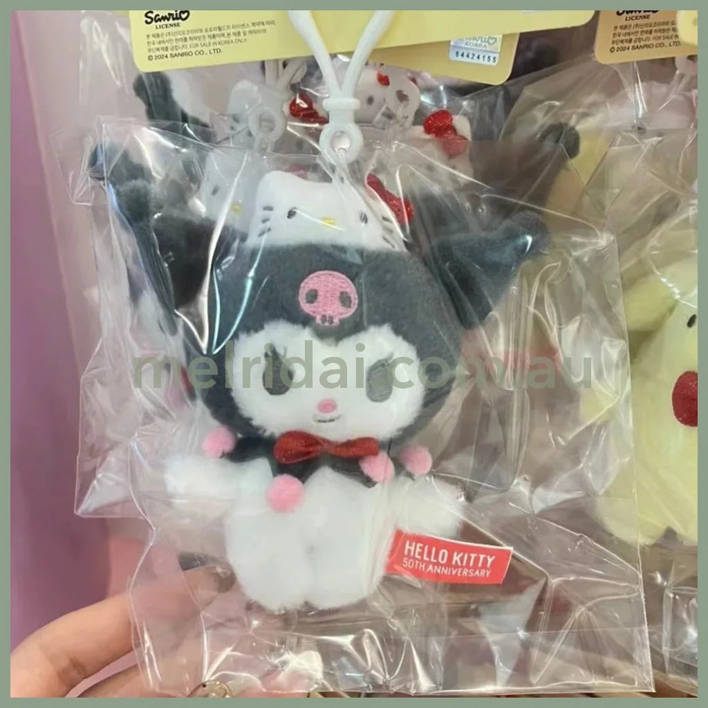 SANRIO | Hello Kitty x Kuromi Mascot Holder Plush Keychain Keyring 80 x 40 x 120mm