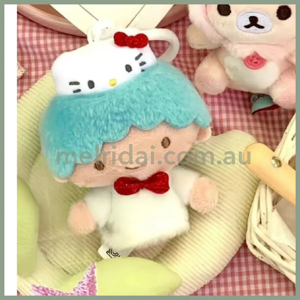 SANRIO | Hello Kitty x Little Twin Stars Kiki Mascot Holder Plush Keychain Keyring 80 x 40 x 120mm