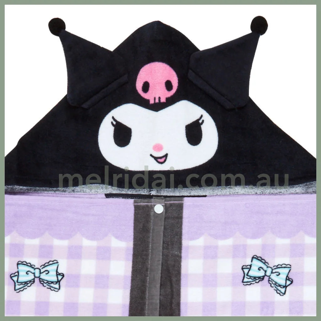 Sanrio | Hooded Towel 120×1×50Cm 日本三丽鸥 儿童连帽纯棉浴巾 速干保暖
