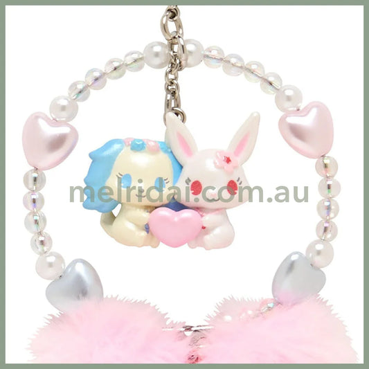 Sanrio | Jewelpet Strap Phone Charm 5.3×2×17Cm (Heisei-Born Character Fluffy Heart)