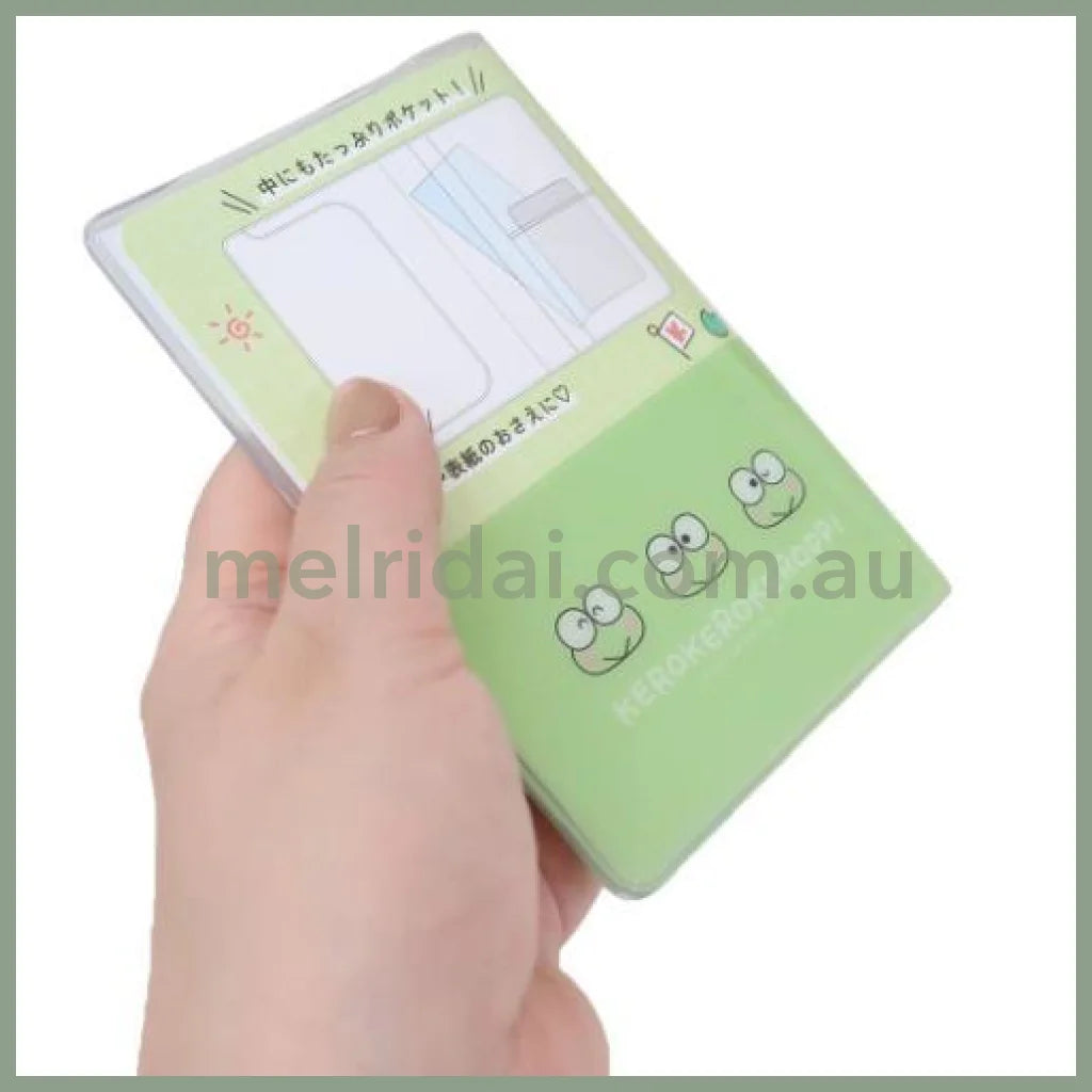 SANRIO | Keroppi B7 Stationery Multi-Case Passport Case Cover with Pocket 136 x 95 x 10cm