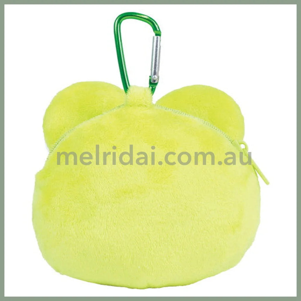SANRIO | Keroppi Plush Zipper Mascot Mini Pouch with Carabiner 200×110×50mm