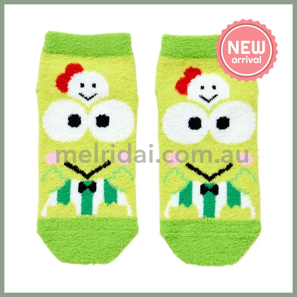 SANRIO | Keroppi Socks Mokomoko Fluffy 23-25cm