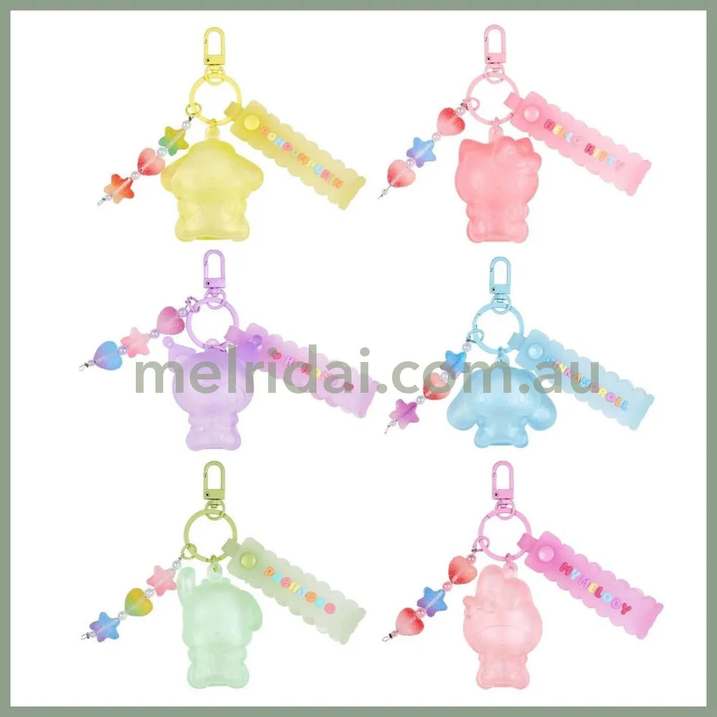 Sanrio | Keychain Key Holder 6.3×2×5Cm (Gummy Candy) 日本三丽鸥 立体挂件/包挂/钥匙链(软糖风)