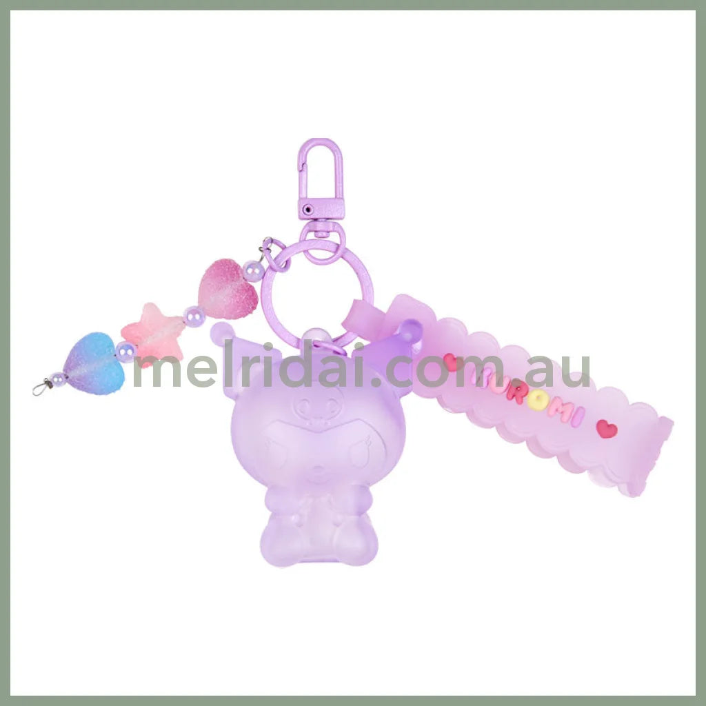 Sanrio | Keychain Key Holder 6.3×2×5Cm (Gummy Candy) 日本三丽鸥 立体挂件/包挂/钥匙链(软糖风) 库洛米Kuromi