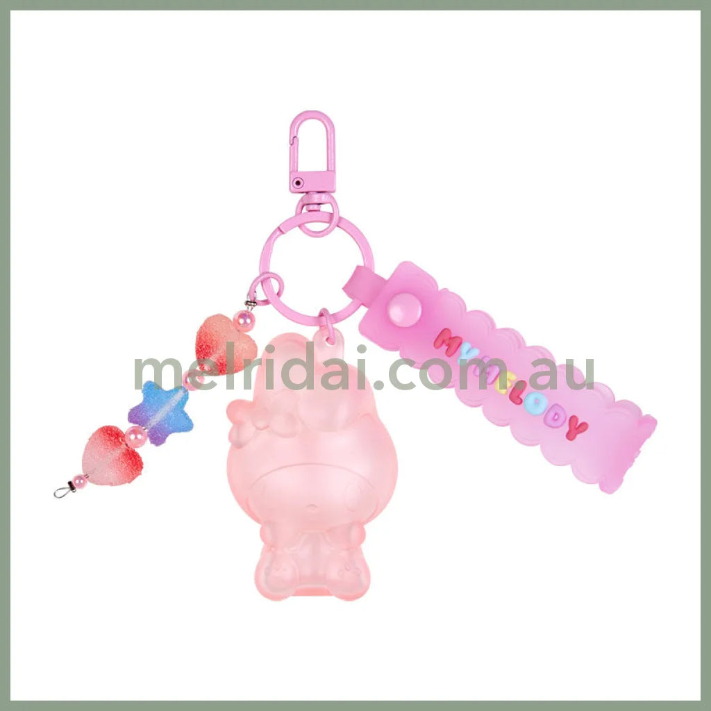 Sanrio | Keychain Key Holder 6.3×2×5Cm (Gummy Candy) 日本三丽鸥 立体挂件/包挂/钥匙链(软糖风) 美乐蒂My Melody