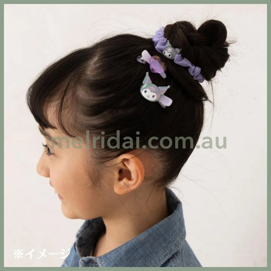 SANRIO | Kids Mini Hair Clip set 4.5 x 6.9 x 8.5cm (Kuromi)