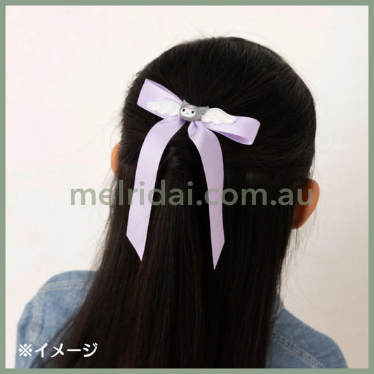 SANRIO | Kids Ribbon Hair Rubber Hair Tie 16.1 x 10.4 x 1.5cm (Kuromi)