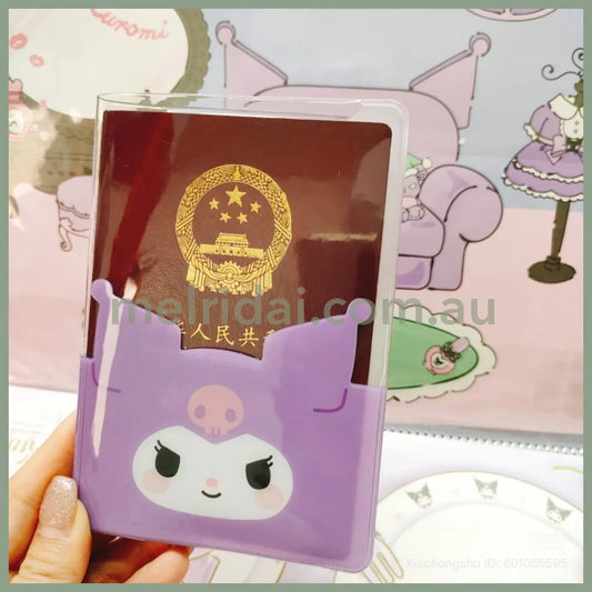 SANRIO | Kuromi B7 Stationery Multi-Case Passport Case Cover with Pocket 136 x 95 x 10cm