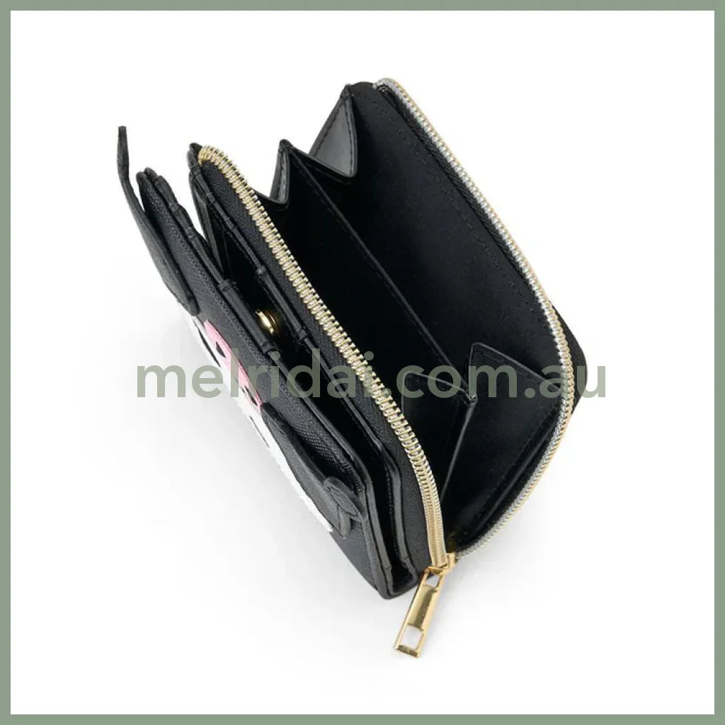 Sanrio | Kuromi Bi-Fold Wallet Face Shape W13.5×D2.5×H9.5Cm