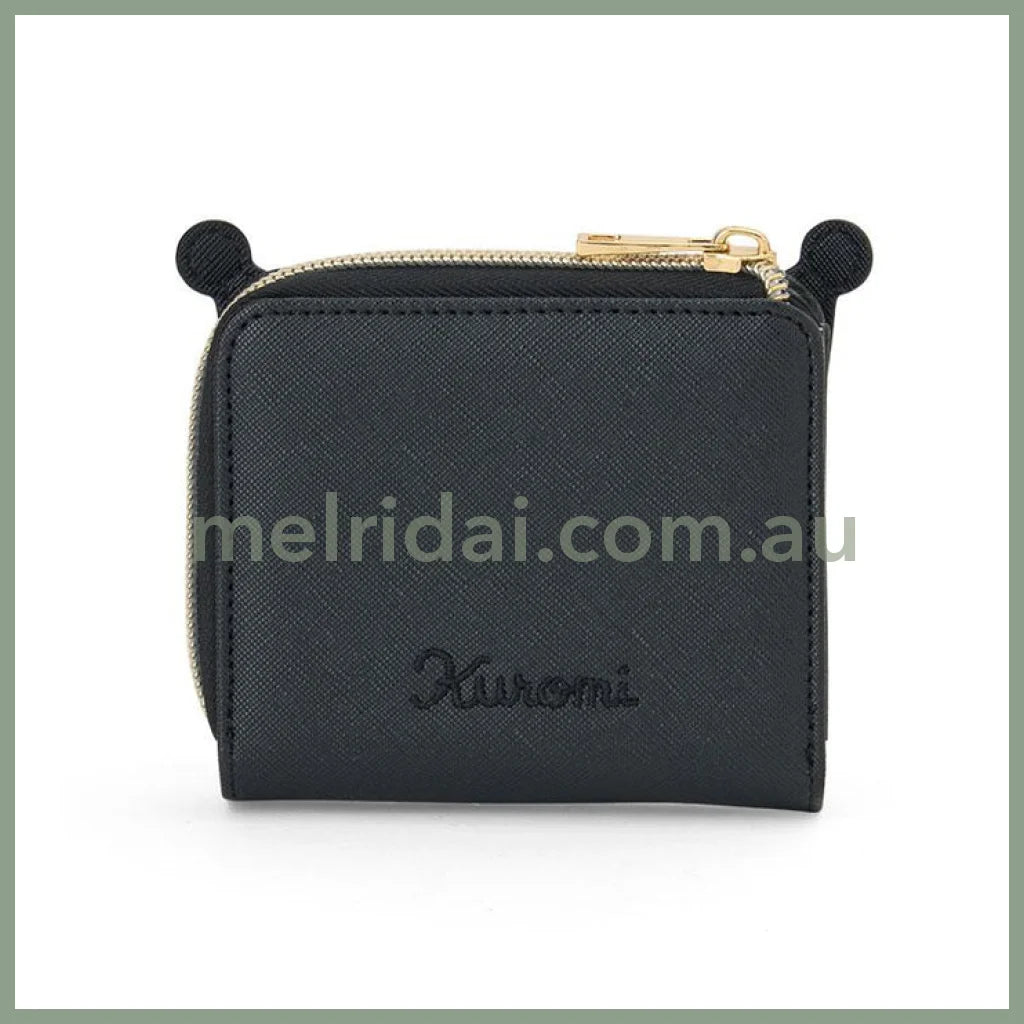 Sanrio | Kuromi Bi-Fold Wallet Face Shape W13.5×D2.5×H9.5Cm