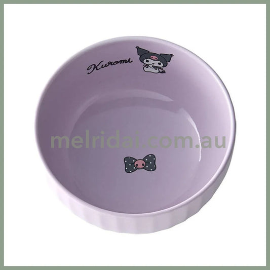 SANRIO | Kuromi Ceramic Bowl Pink 14.1×13×7.1cm (New Life)