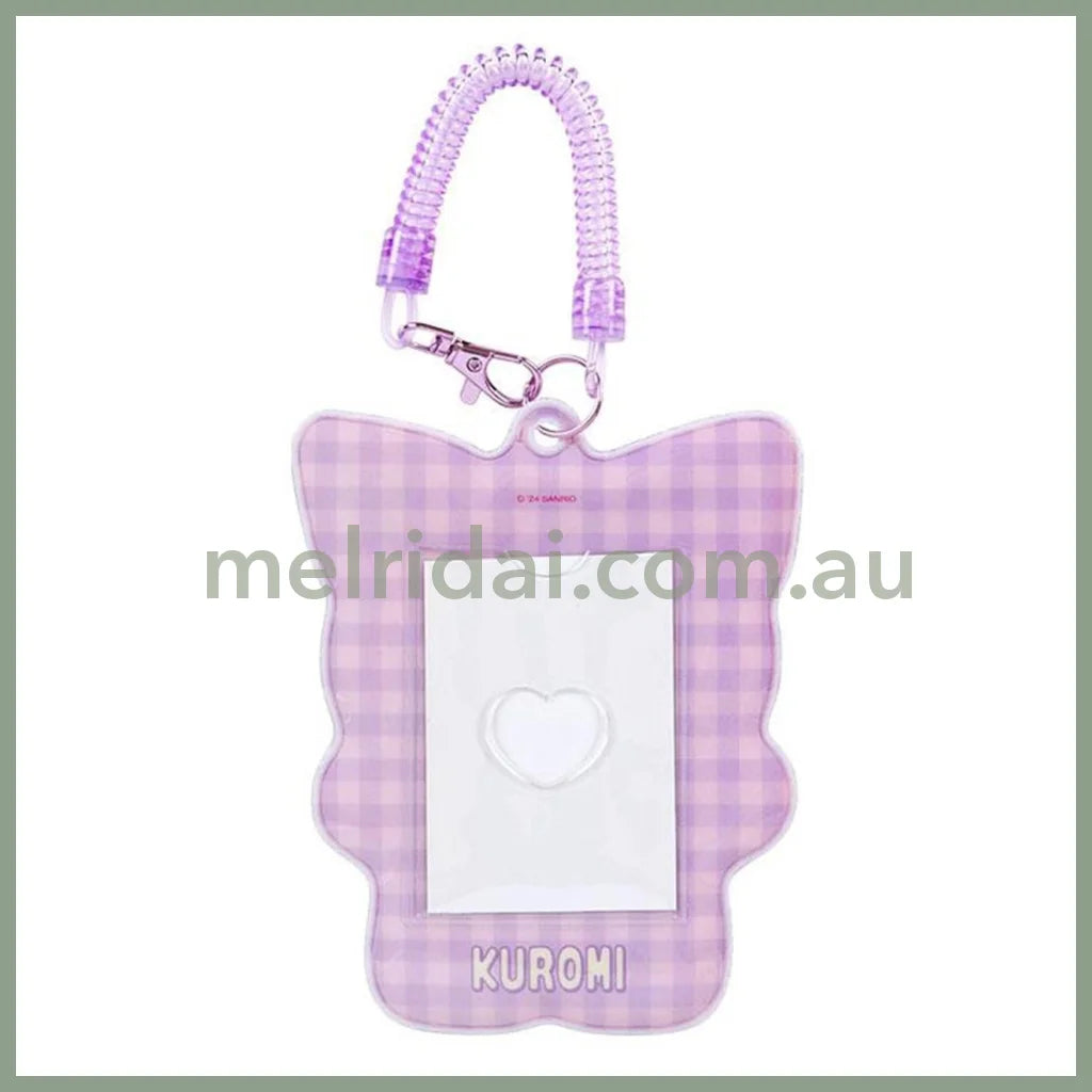 Sanrio | Kuromi Character-Shaped Pass Case Card Holder 2.2 X 15.1 16.8Cm (Pitatto Friends Photo)