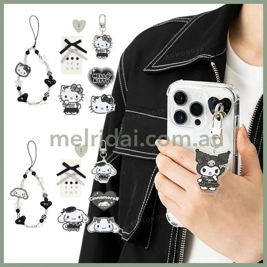 SANRIO | Kuromi Charm Decoration Set Phone Charm 5.5×1×12cm (Monotone)